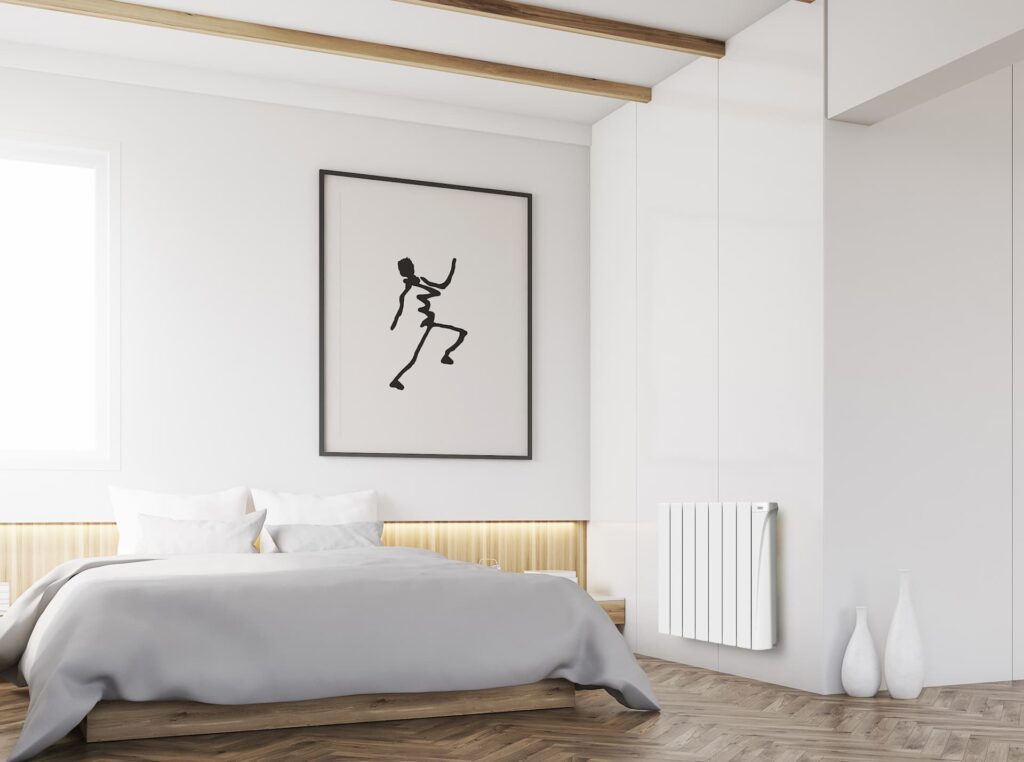 iSense wifi smart electric central heating in bedroom by IntelliHeat