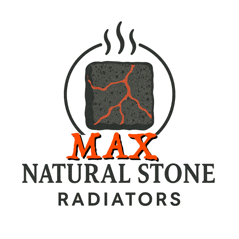 logo for MAX Natural LAVA Stone Radiators
