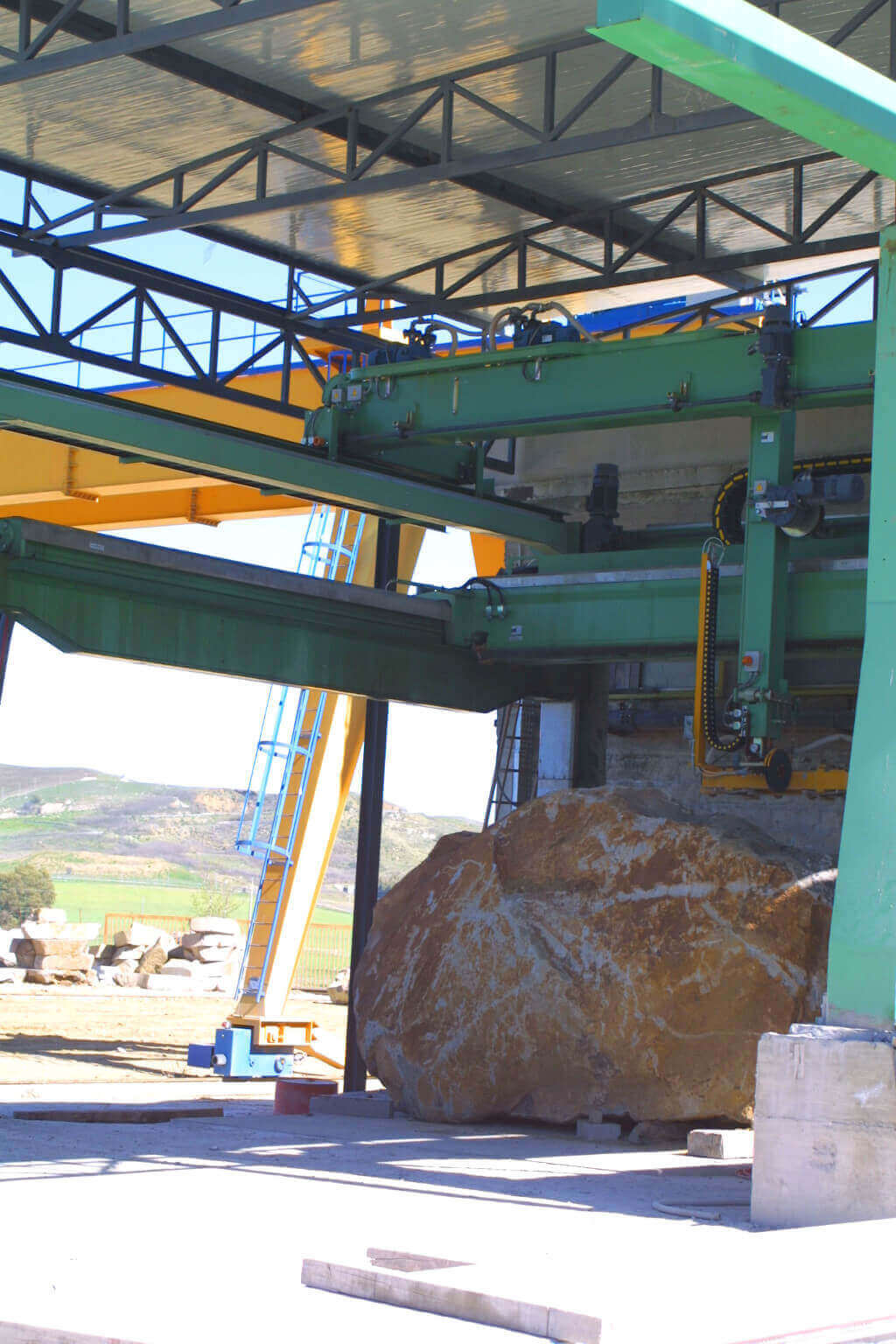quarrying, cutting and processing of basalt