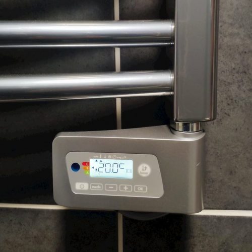 Balneum Eco+ Towel Rail back-lit LCD thermostat